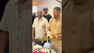 Jamie Foxx celebrates after standup comedy show taping shorts [upl. by Hulburt776]