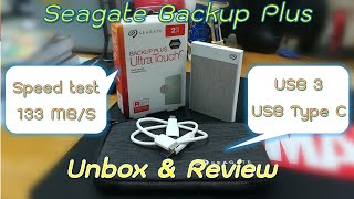 รีวิว SEAGATE Backup Plus Ultra Touch 2TB External Harddrive [upl. by Hterrag]