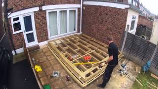 How to Build Decking time lapse [upl. by Calvinna]