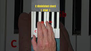 C diminished beginnerpiano pianolessons pianotutorial beginnerpianolessons easypiano piano [upl. by Joseito]