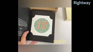 2024 New Ophthalmic Optical Optometry Ishihara Book 38 Plates Color Blindness Color Deficiency Test [upl. by Anchie]