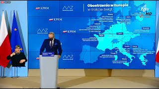 Kwarantanna narodowa od 28 grudnia Konferencja prasowa ministra zdrowia 17122020 r [upl. by Eurd]