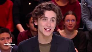 English SubtitlesTimothée Chalamet SPEAKING FRENCH  Quotidien 1182019 [upl. by Kciredohr]