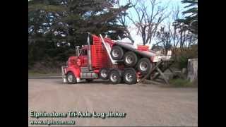 Elphinstone Log Jinker  Folding Log Trailer [upl. by Fiorenze]