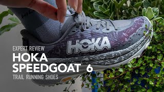 Hoka Speedgoat 6 Trail Running Shoes Expert Review [upl. by Caressa]