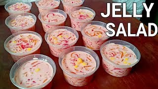 Jelly Salad Dessert  How To Make Jelly Salad Dessert  Jelly Salad Street food [upl. by Langelo]