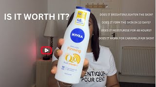 Shocking Truth About NIVEA Q10 Lotion [upl. by Iolenta]