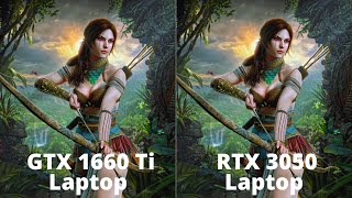 GTX 1660 Ti vs RTX 3050 Laptop Gaming Benchmarks in 16 Games [upl. by Sheri]