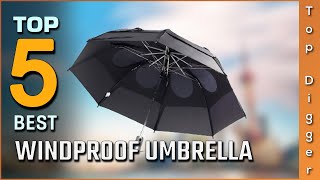 Top 5 Best Windproof Umbrellas Review In 2023  On The Market Today [upl. by Karlin326]