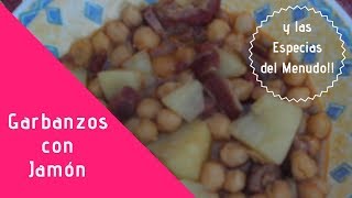 Como hacer potaje de Garbanzos con Jamón con la olla express [upl. by Aissenav]