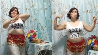 Learning Belly Dance via You TubeBellyFIT by Leilah [upl. by Gibbie619]