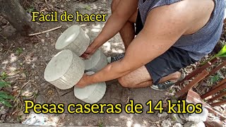 Cómo Hacer Mancuernas De 14 Kilos Muy Fácil De Hacer [upl. by Ninaj]