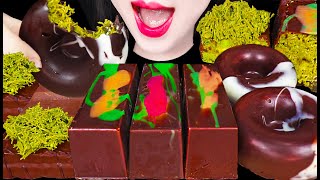 ASMR Dubai Chocolate Pistachio Dessert 두바이 초콜릿 디저트 먹방 Mukbang Eating [upl. by Yeltnarb]