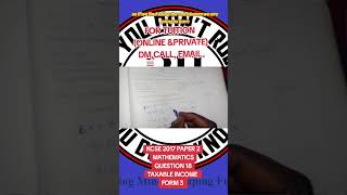 KCSE 2017 PAPER 2 MATHEMATICSQ UESTION 17 TAXABLE INCOME FORM 3 kcsemadeeasy mrbeast maths [upl. by Rifkin]