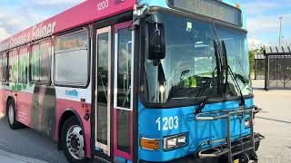 Treasure Coast Connector 2012 30ft Gillig Low Floor 1203 On Route 5 Leaving Gatlin Blvd PampR Lot [upl. by Channa772]