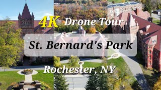 St Bernards Park Rochester NY • 4K Drone Tour [upl. by Seiden863]