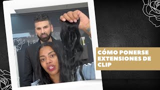 CÓMO PONERSE EXTENSIONES DE CLIP [upl. by Hanad]