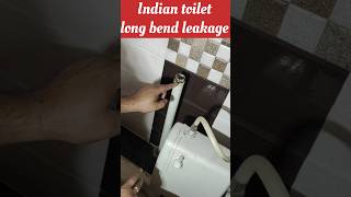 Indian toilet flush long bend pipe leakage shortfeed [upl. by Yarazed265]