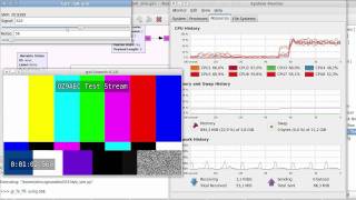 GStreamer  GNU Radio video transmission simulator  first signals [upl. by Dnomyaw]