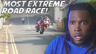 American Reacts To the Most EXTREME Road Race Isle Of Man TT [upl. by Incrocci]