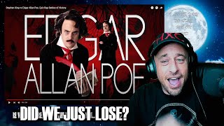 Stephen King vs Edgar Allan Poe Epic Rap Battles of History Reaction [upl. by Ahsenik373]