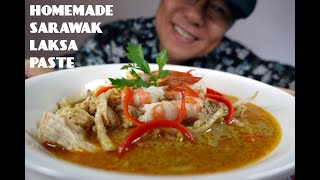 15 Ingredients Homemade Sarawak Laksa Paste Recipe [upl. by Oehsen]