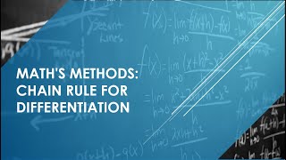 QCAA Maths Methods Introduction to the Chain Rule Part 1 [upl. by Aphrodite]