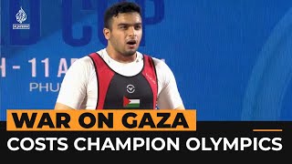 Palestinian weightlifter loses place at Olympics because of Gaza war  Al Jazeera NewsFeed [upl. by Malaspina]