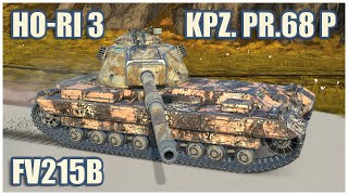 FV215b HoRi Type III amp Kpz Pr68 P • WoT Blitz Gameplay [upl. by Miguel]