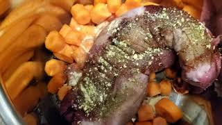 Instant Pot Christmas Holidays Recipe Pork Tenderloin Carrots Mustard Balsamic Vinegar Spices [upl. by Burner416]