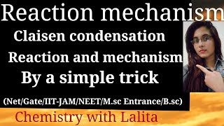 Claisen condensation reaction mechanism [upl. by Lledra980]