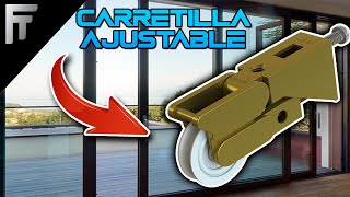 carretilla ajustable ó aniveladora JAMAK como colocarlas en ventanas de aluminio de 3 pulgadas [upl. by Enitsirt]