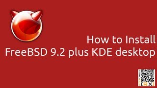 How to Install FreeBSD 92 plus KDE desktop HD [upl. by Ondrea]