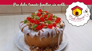 Receta de PAN DULCE navideño tamaño familiar ESPONJOSO HUMEDO DELICIOSO [upl. by Earahc]