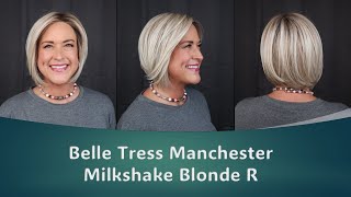 Throw and Go Wig  Belle Tress Manchester in Milkshake Blonde R  Chin Length Bob [upl. by Nylicaj292]