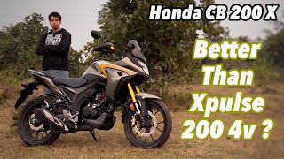 Honda CB 200 X Review  Better Than Hero Xpulse 200 4V [upl. by Yalonda]