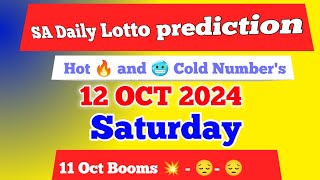 Sa daily lotto prediction for 12 Oct 2024  South Africa daily lotto Prediction [upl. by Conan]