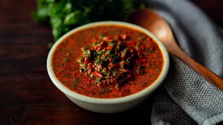 Easy Red Chimichurri Sauce [upl. by Lilah]