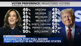 Trump Harris campaign in battleground states as Election Day approaches [upl. by Salsbury]