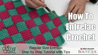 How to Entrelac Crochet [upl. by Morissa745]