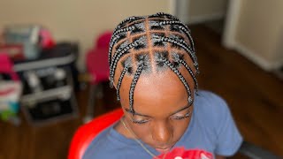 Box Braids for menboys with short hair  cut shampoo condition style amp length check [upl. by Hebrew]