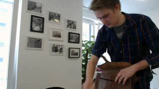 Unboxing Video Gusti Leder Umhängetasche Schultertasche Unitasche Messenger Tasche U12 [upl. by Anirroc270]