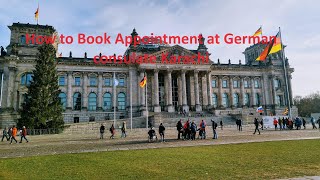 How to book appointment at German consulate Karachi  StepbyStep Guide [upl. by Riannon]