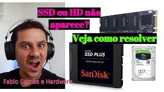 Ssd não aparece no windows saiba como resolver fácil [upl. by Annah]