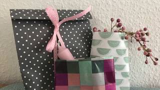 DIY Papier Geschenk Tüten [upl. by Annah]