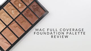 MAC Full Coverage Foundation Palette Review [upl. by Bates]