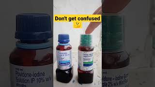 betadine germicide gargle 2 mint flavor VS Betadine standardised microbicidal solution 10 [upl. by Sandi]