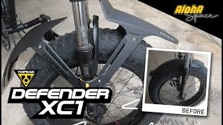 Topeak Defender XC1 Mudguard on Fiido M1 Fat Tire eBike [upl. by Edin]