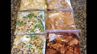 6 Chicken Crock Pot Freezer Meals [upl. by Gordon]