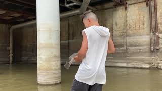 Fishing the Burlington Street Dam  Iowa City [upl. by Annoyk]